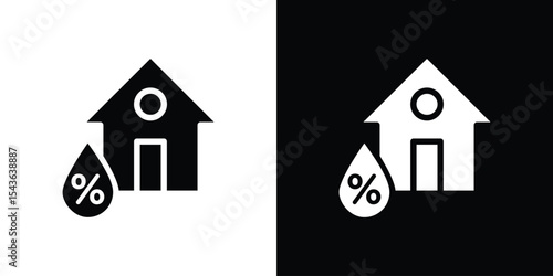 Home air humidity icon collection. line stroke icon. EPS 10