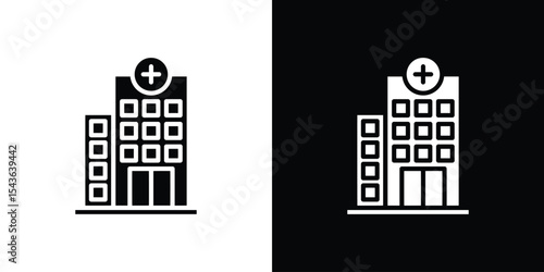 Hospital icon collection. line stroke icon. EPS 10