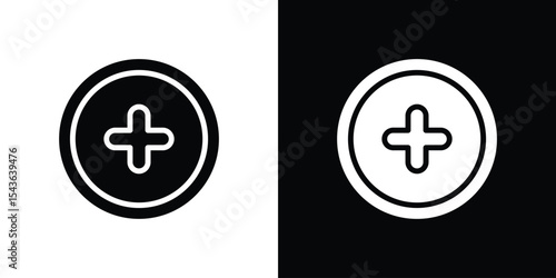 Hospital sign icon collection. line stroke icon. EPS 10