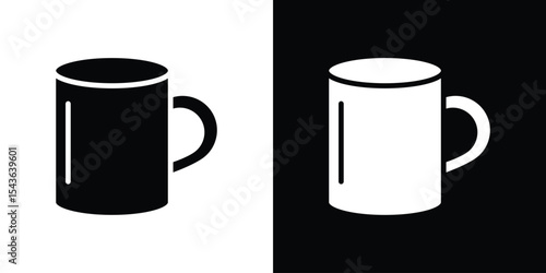 Hot coffee Mug icon collection. line stroke icon. EPS 10