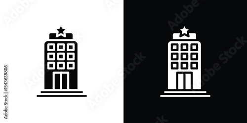 hotel icon collection. line stroke icon. EPS 10