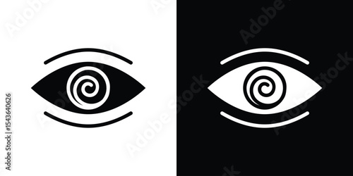 Hypnotic icon collection. line stroke icon. EPS 10