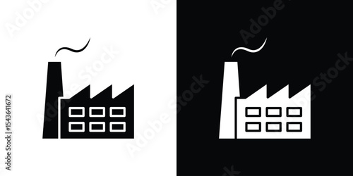 Industry icon collection. line stroke icon. EPS 10