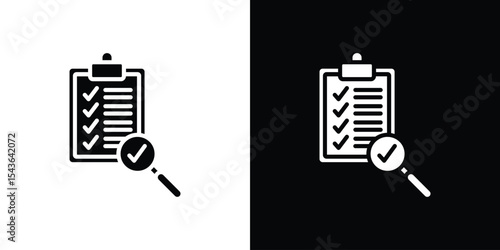 Inspection icon collection. line stroke icon. EPS 10