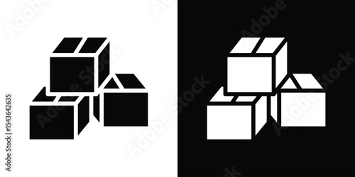 Inventory control icon collection. line stroke icon. EPS 10