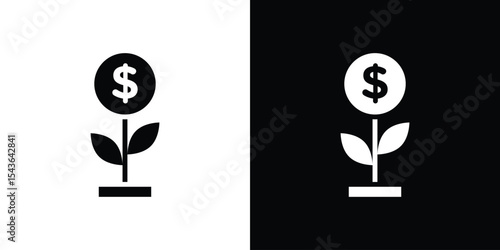 Investment icon collection. line stroke icon. EPS 10