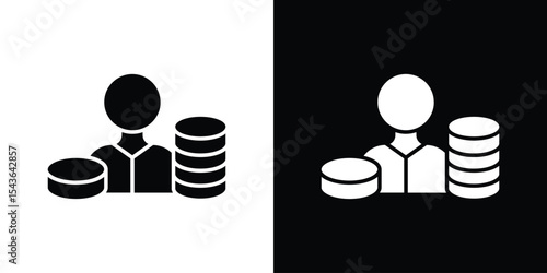 Investor icon collection. line stroke icon. EPS 10