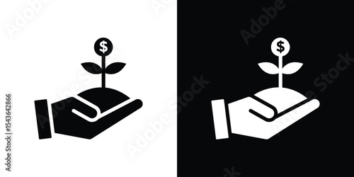 Investment icon collection. line stroke icon. EPS 10