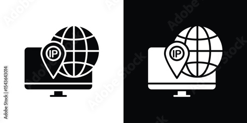 IP icon collection. line stroke icon. EPS 10