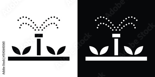 Irrigation icon collection. line stroke icon. EPS 10