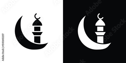 Islamic Ramadan icon collection. line stroke icon. EPS 10