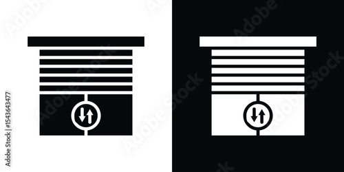 Jalousie icon collection. line stroke icon. EPS 10