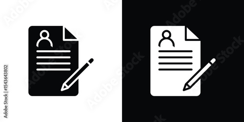 Job description icon collection. line stroke icon. EPS 10