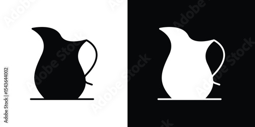 Jug icon collection. line stroke icon. EPS 10