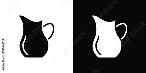 Jug icon collection. line stroke icon. EPS 10
