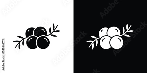 Juniper icon collection. line stroke icon. EPS 10