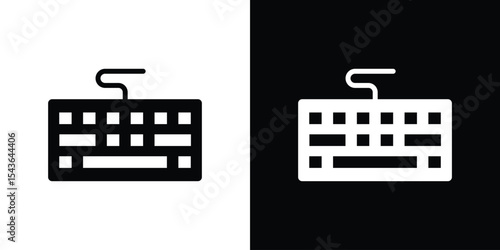 Keyboard icon collection. line stroke icon. EPS 10