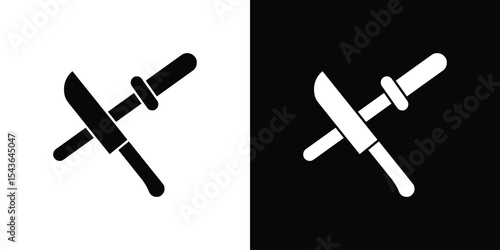 Knife sharpener icon collection. line stroke icon. EPS 10