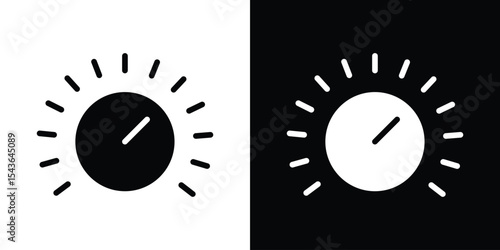 Knob icon collection. line stroke icon. EPS 10