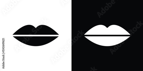Lips icon collection. line stroke icon. EPS 10