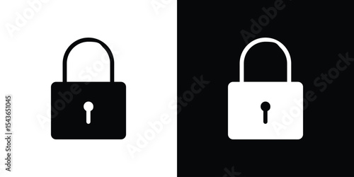 Lock icon collection. line stroke icon. EPS 10