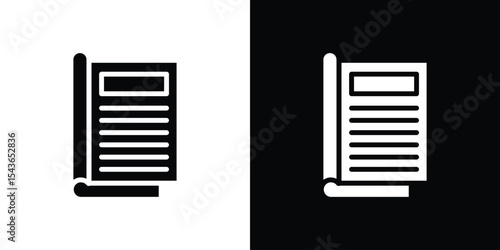 Magazines icon collection. line stroke icon. EPS 10