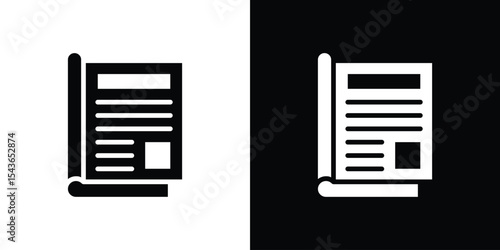 Magazines icon collection. line stroke icon. EPS 10