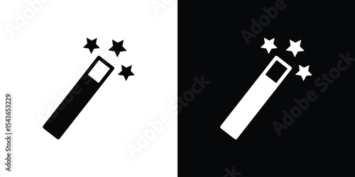 Magic wand icon collection. line stroke icon. EPS 10