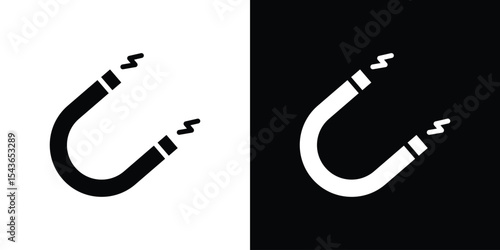 Magnet icon collection. line stroke icon. EPS 10