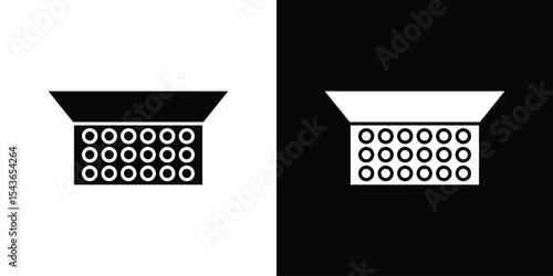 Makeup palette icon collection. line stroke icon. EPS 10