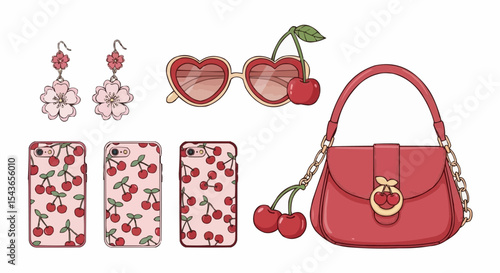 Elegant fashion accessories: a stylish collection of women's shoes, bags, and handbags perfect for shopping or as a gift, showcasing beauty, design, and color