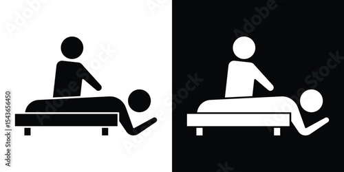 Massage icon collection. line stroke icon. EPS 10