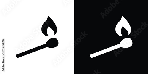 Matches icon collection. line stroke icon. EPS 10