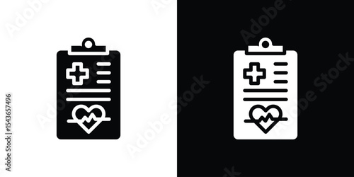 Medical report icon collection. line stroke icon. EPS 10