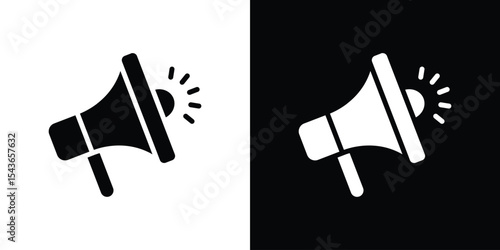 Megaphone icon collection. line stroke icon. EPS 10