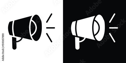 Megaphone icon collection. line stroke icon. EPS 10