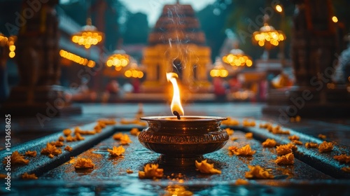 Wallpaper Mural Sacred flame, temple ceremony Torontodigital.ca