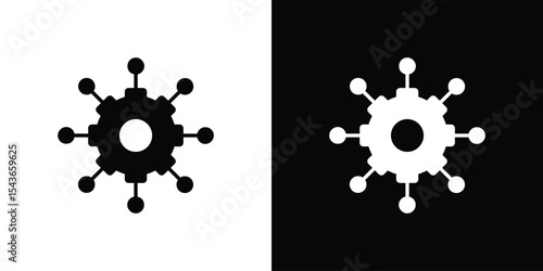Microservices icon collection. line stroke icon. EPS 10
