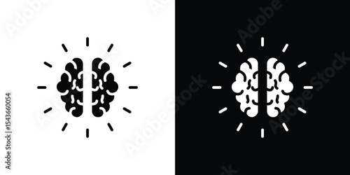 Mind research icon collection. line stroke icon. EPS 10