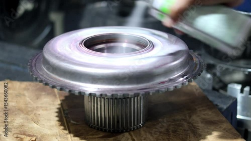 Step to use spray White Contrast on the iron surface before performing Non-Destructive Testing(NDT) with process Magnetic Particle Testing(MT). check crack surface.
