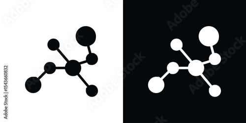 Molecule icon collection. line stroke icon. EPS 10