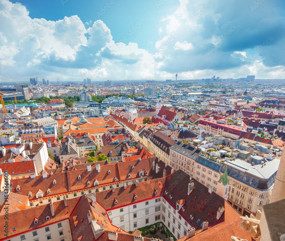 Fototapeta premium View from Saint Stephen Cathedral in Vienna