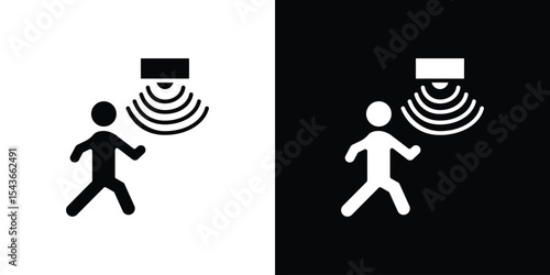 Motion sensor icon collection. line stroke icon. EPS 10