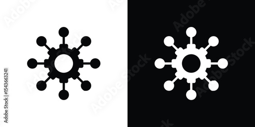 Multichannel marketing icon collection. line stroke icon. EPS 10