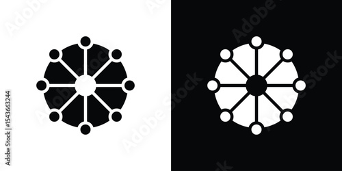 Multichannel icon collection. line stroke icon. EPS 10