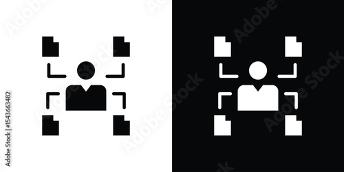 Multitask icon collection. line stroke icon. EPS 10