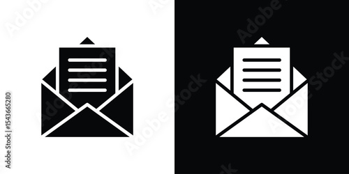 Newsletter icon collection. line stroke icon. EPS 10