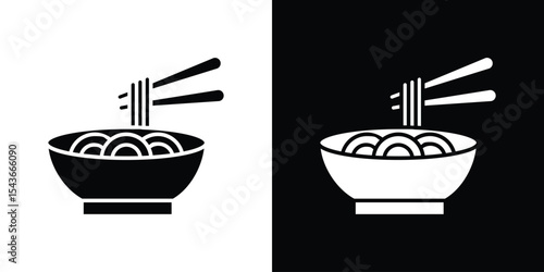 Noodles icon collection. line stroke icon. EPS 10