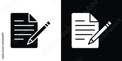 Note icon collection. line stroke icon. EPS 10