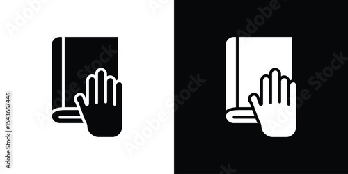 Oath icon collection. line stroke icon. EPS 10